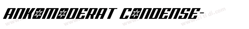 ankomoderat condense字体转换